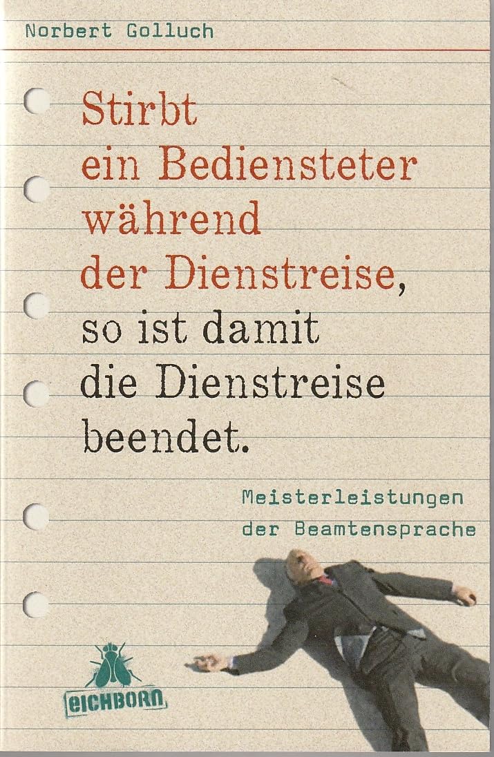 Buchcover - Norbert Golluch - Stirbt ein Bediensteter während der Dienstreise... 