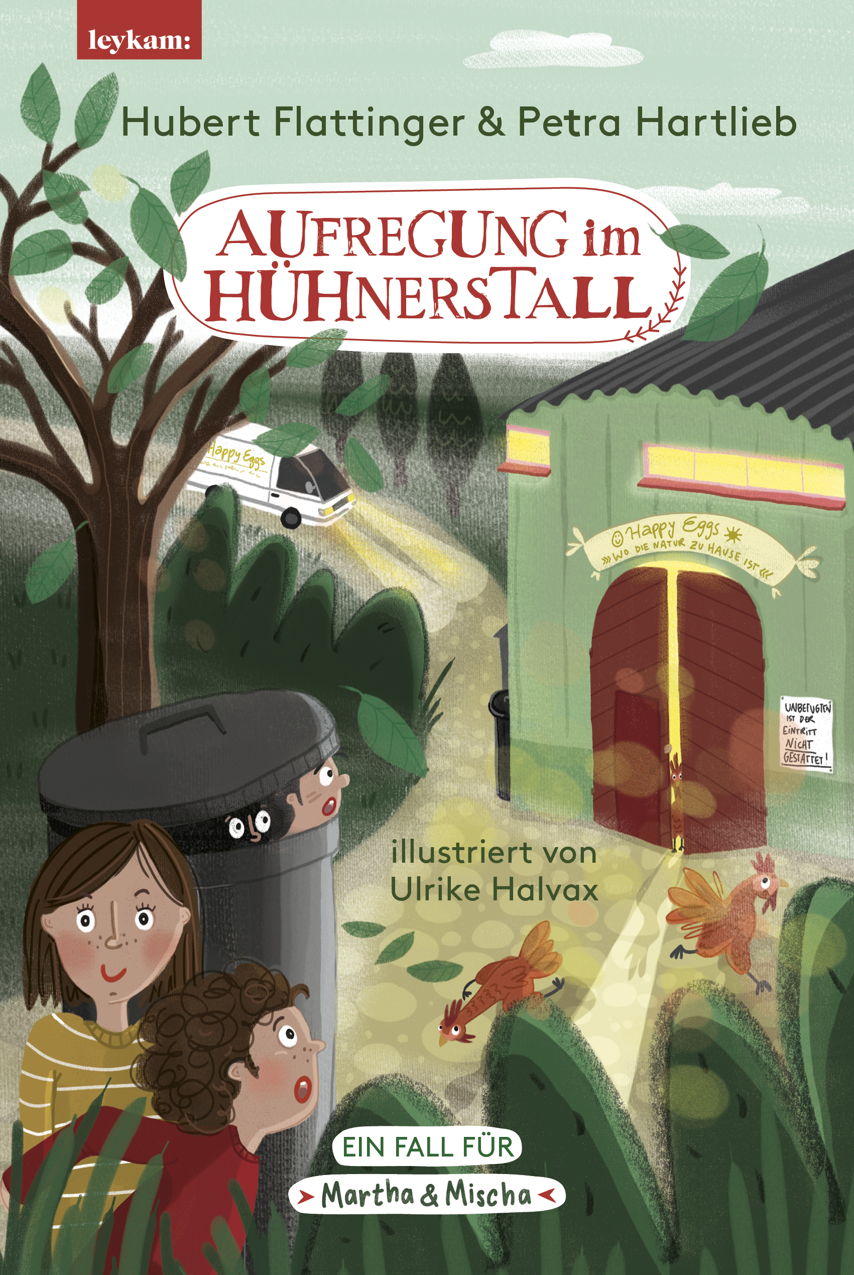 buchcover - Petra Hartlieb und Hubert Flattinger -  Aufregung im Hühnerstall