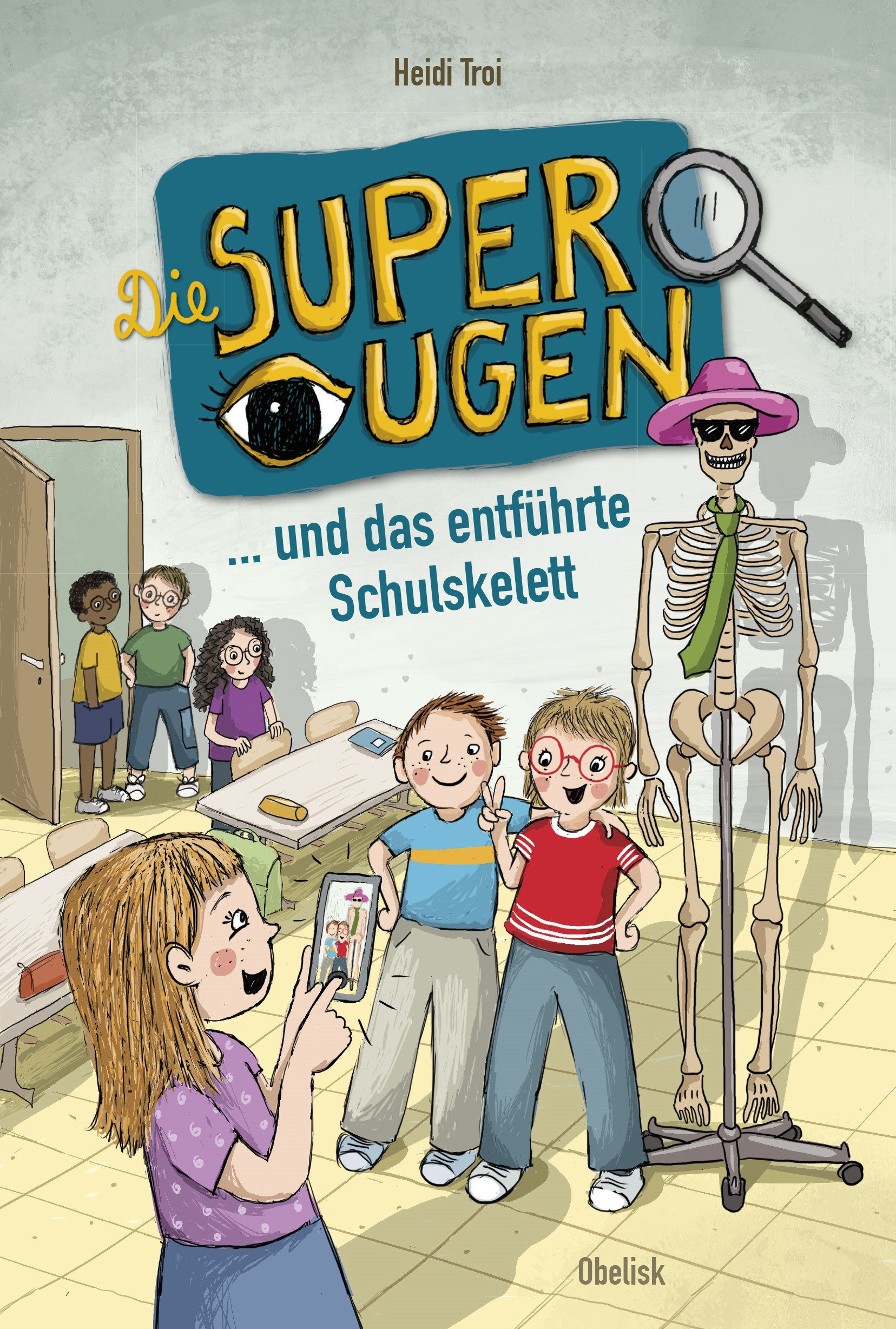 Buchcover Heidi Troi - Die Superaugen und das entführte Schulskelett
