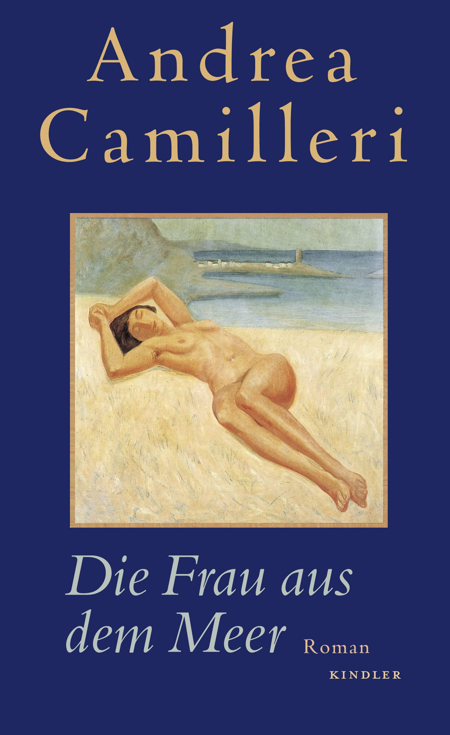 Buchcover - Expressionistisches Gemälde einer nackten am Strand liegenden Frau